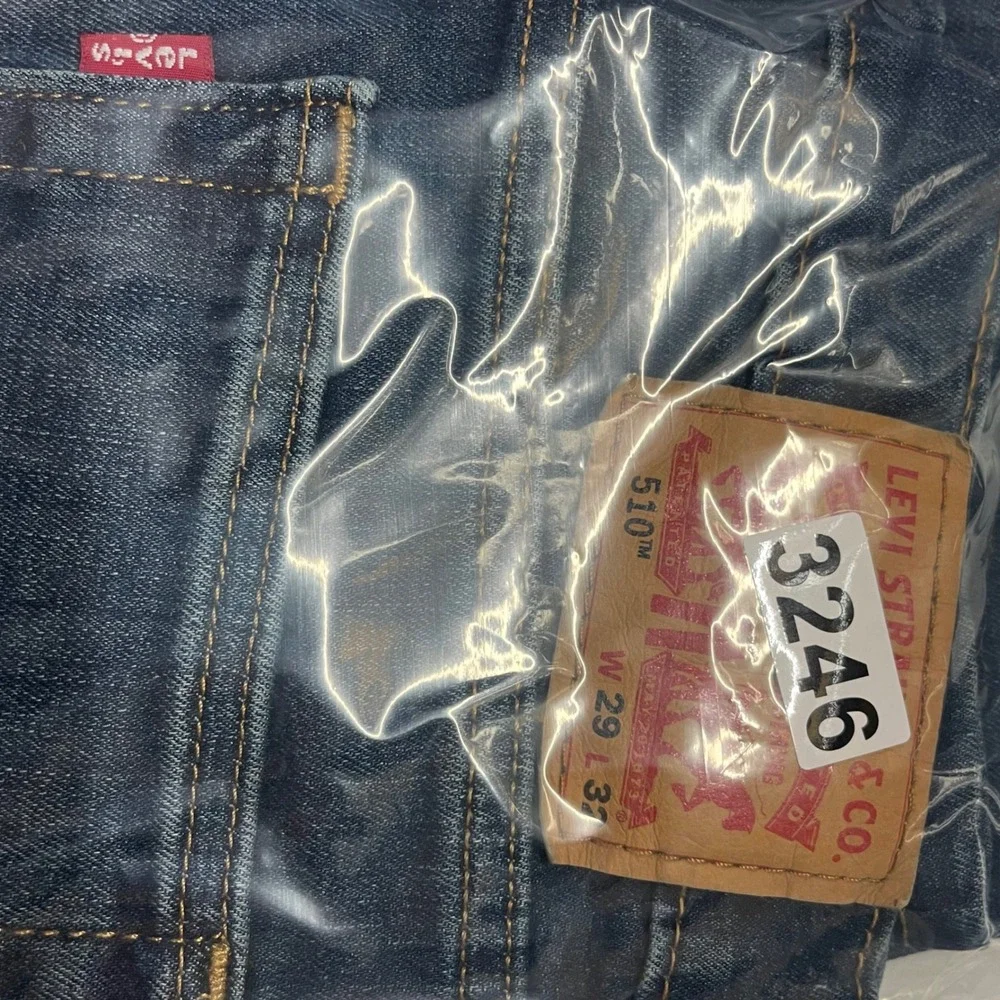 Levi Strauss & Co 510 Mens Jeans Blue Wash Slim Fit W29 L32‎